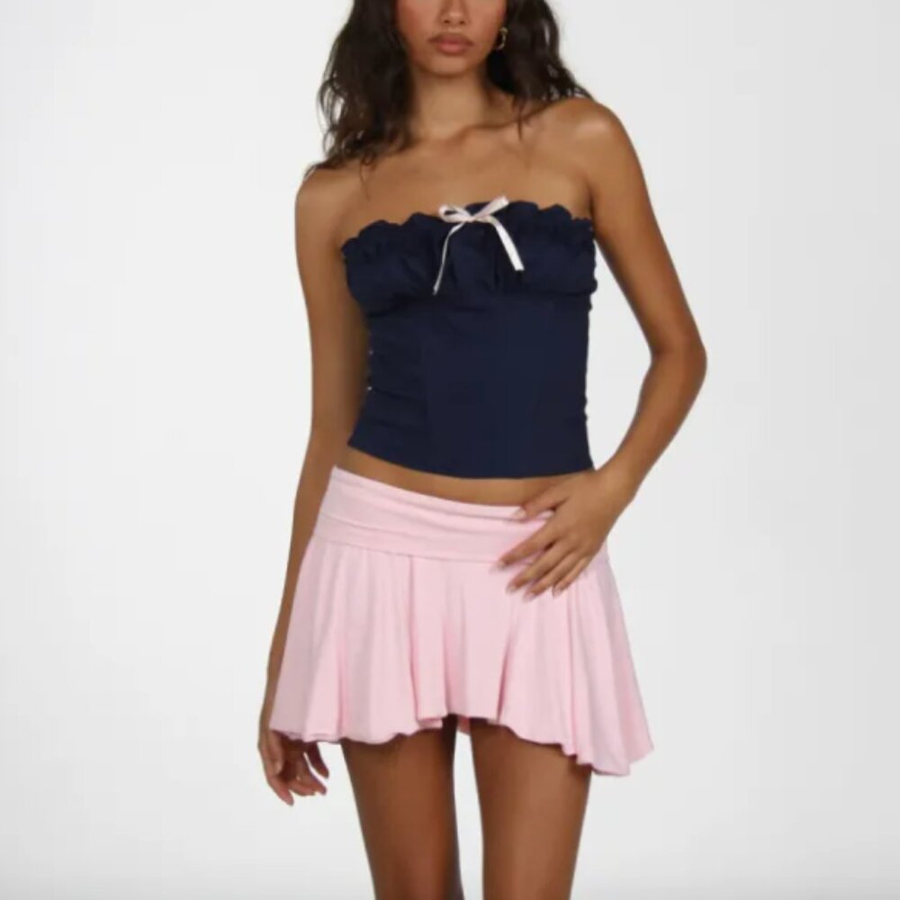 NWT Amelie Teje House Bunny Skirt in Baby Pink